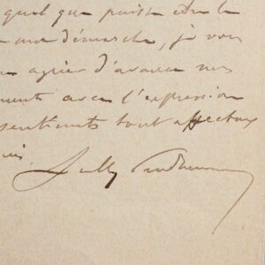 6 lettres du Nobel Sully-Prudhomme