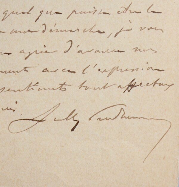 6 lettres du Nobel Sully-Prudhomme