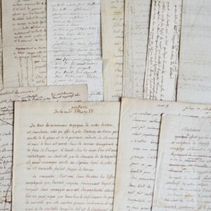 12 manuscrits du Duc de Lévis