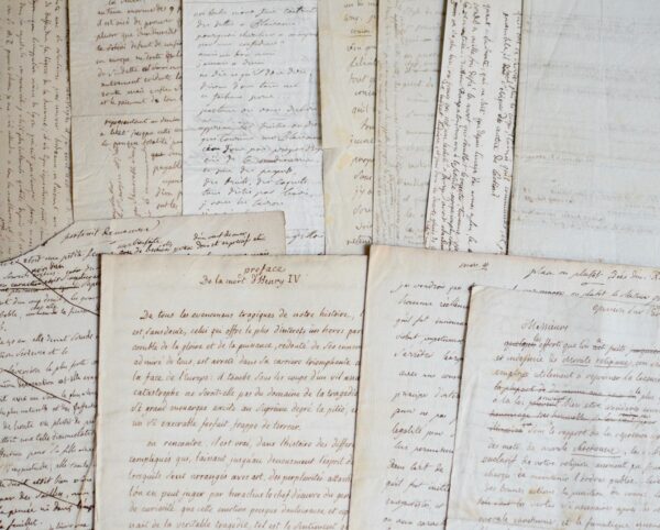 12 manuscrits du Duc de Lévis