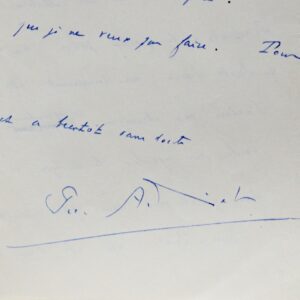 Belle lettre de Pierre Audiat