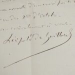 Belle correspondance de Léopold de Gaillard