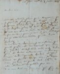 Longue lettre adressée à Joséphine par sa tante Tascher de La Pagerie