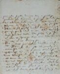 Longue lettre adressée à Joséphine par sa tante Tascher de La Pagerie