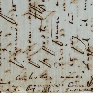 Longue lettre adressée à Joséphine par sa tante Tascher de La Pagerie