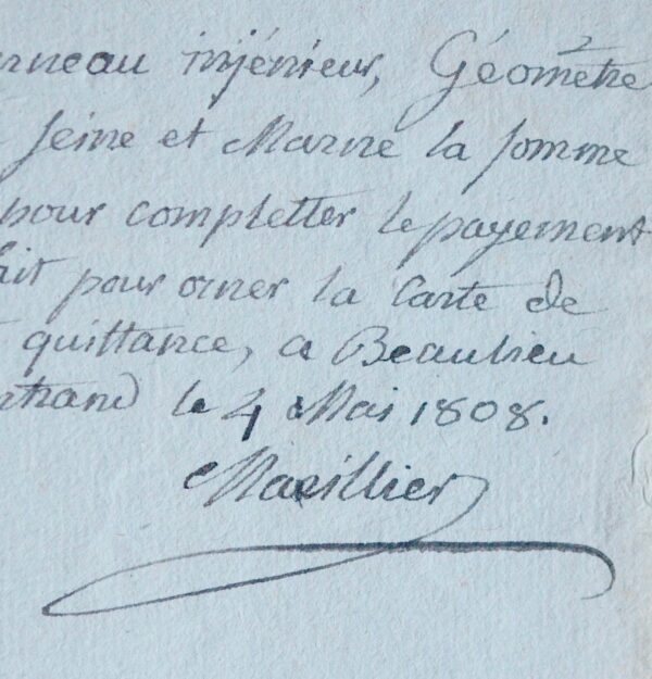 Marillier illustre une carte de Fontainebleau