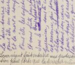 Corrections d'Éluard pour son texte sur le Guernica d'Alain Resnais.