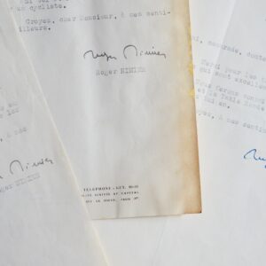 3 lettres de Roger Nimier