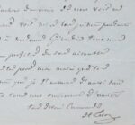 Lettre du naturaliste auvergnat Henri Lecoq