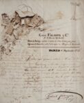 Étonnante lettre illustrée de Gabriel Falampin, l'avoué de George Sand