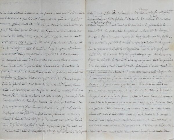 Très belle et très longue lettre de Mme Hanska (Balzac)