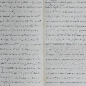 Très belle et très longue lettre de Mme Hanska (Balzac)