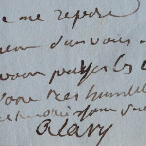 Belle lettre de Pierre-Joseph Alary sur la pauvreté