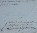 Belle lettre de François de Clermont-Tonnerre