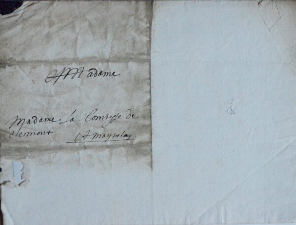 Belle lettre de François de Clermont-Tonnerre