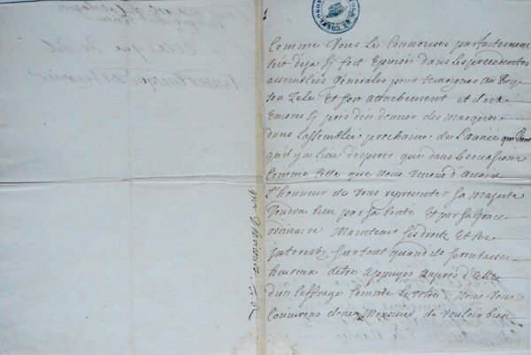 Rare document signé par les 8 évêques de Bretagne en 1699