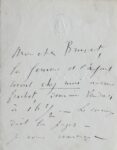Lettre de Ferdinand Humbert illustrée d'une Vierge à l'Enfant