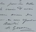 Carte d'Henri Gervex, à un ami