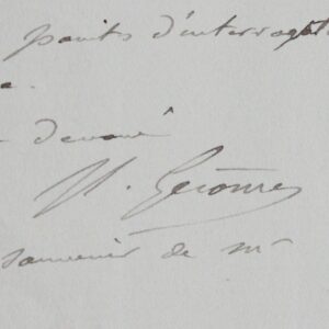 Jean-Léon Gérôme évoque la souffrace de son épouse