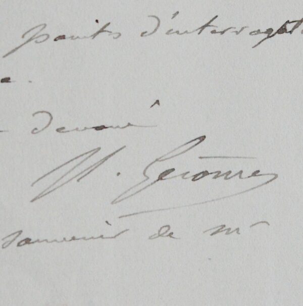 Jean-Léon Gérôme évoque la souffrace de son épouse