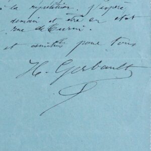 Henry Gerbault, absent des répétitions