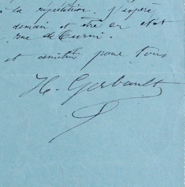 Henry Gerbault, absent des répétitions