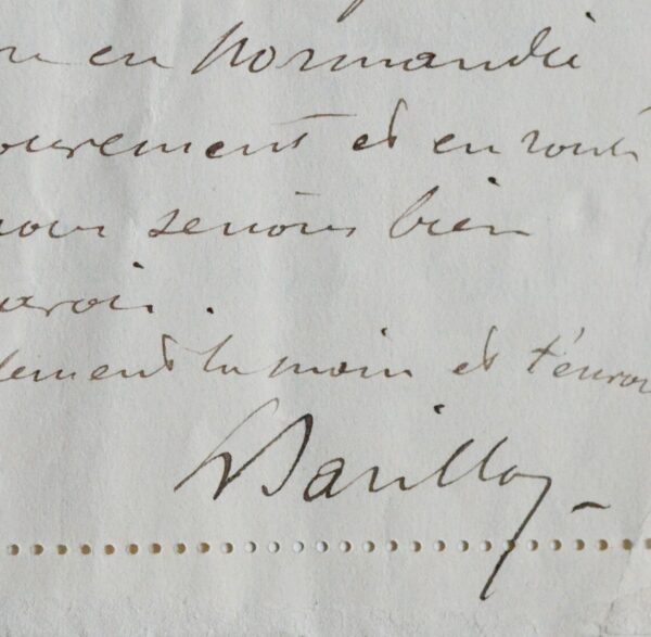 Lettre de Léon Barillot au collectionneur Paul Gallimard