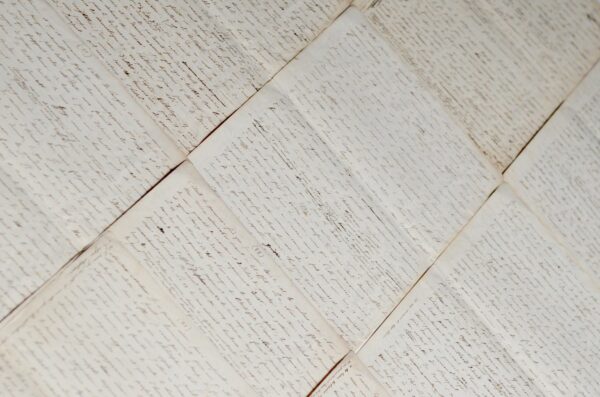 Longue lettre de 32 pages d'un médecin à son arrivée à New York en 1831