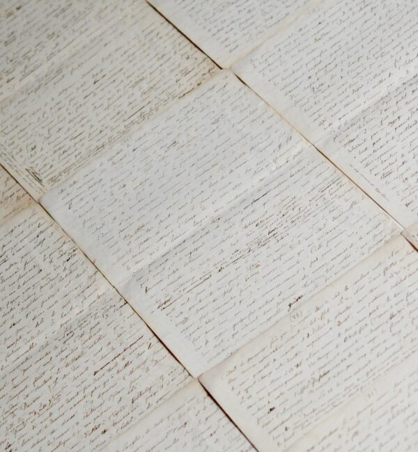 Longue lettre de 32 pages d'un médecin à son arrivée à New York en 1831