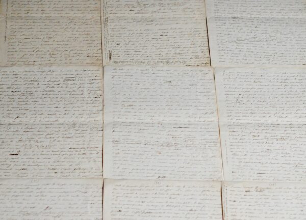 Longue lettre de 32 pages d'un médecin à son arrivée à New York en 1831