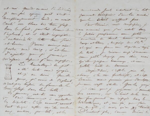 Amusante lettre illustrée de Georges Camuset