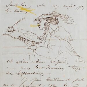 Amusante lettre illustrée de Georges Camuset