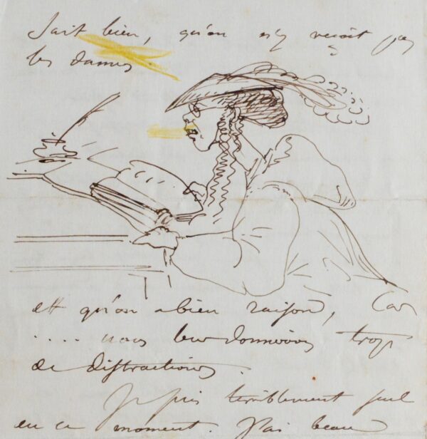 Amusante lettre illustrée de Georges Camuset