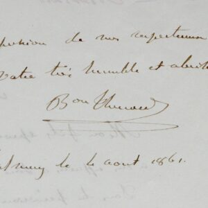 Paul Thénard intercède en faveur de son fils