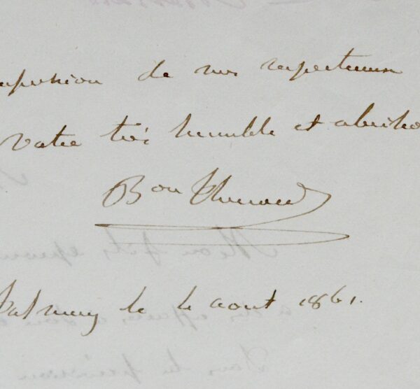 Paul Thénard intercède en faveur de son fils