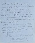 Lettre du naturaliste Charles-Frédéric Martins