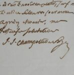 6 lettres de Jean-Jacques Champollion-Figeac