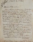 Lettre de Prony à Georges Cuvier