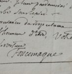 Lettre de Foncemagne évoquant ses compatriotes orléanais Jousse, Gérou, Polluche