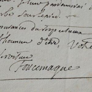 Lettre de Foncemagne évoquant ses compatriotes orléanais Jousse, Gérou, Polluche