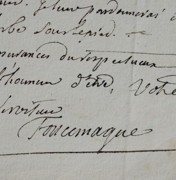 Lettre de Foncemagne évoquant ses compatriotes orléanais Jousse, Gérou, Polluche