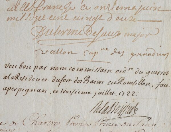 Un officier perd ses papiers lors de l'incendie du Fort-les-Bains.