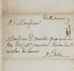 Lettre de Foncemagne au géographe D'Anville