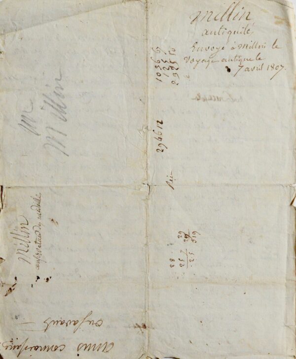 Millin de Grandmaison réfute l'inscription du tombeau de Lanuéjols.