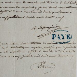 Longpérier vend médaille, pièce et bagues au Cabinet des Médailles