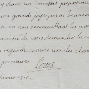 Le Duc de Bourgogne annonce la naissance de son fils, le futur Louis XV