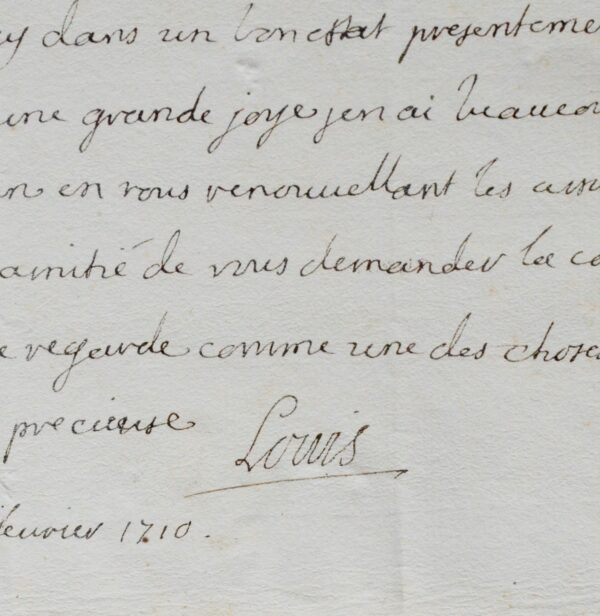 Le Duc de Bourgogne annonce la naissance de son fils, le futur Louis XV