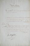 Rare document signé par Dupleix, à Pondichéry