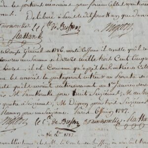 Buffon et ses associés statuent sur la publication de l'Histoire naturelle