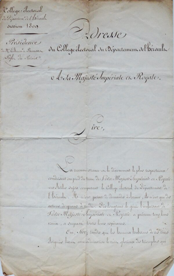 L'aménagement du port de Sète soumis à l'appréciation de Napoléon